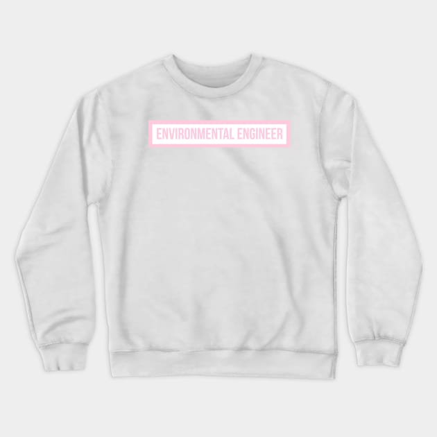 Environmental Engineer in Pink Crewneck Sweatshirt by emilykroll